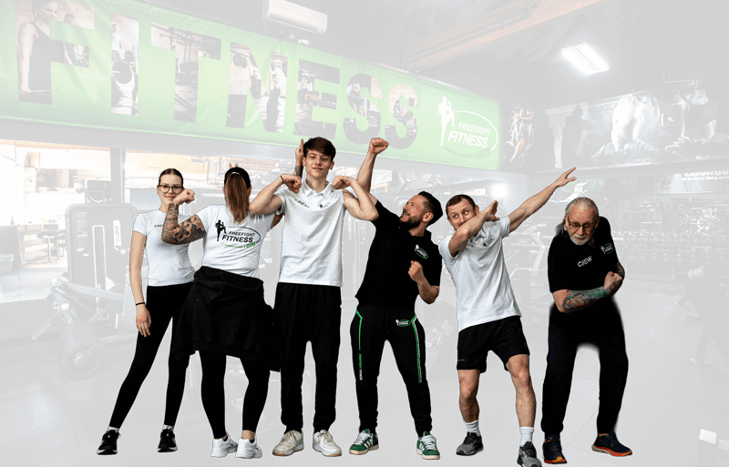 Das Freefight-Fitness-Team im eigenen Gym