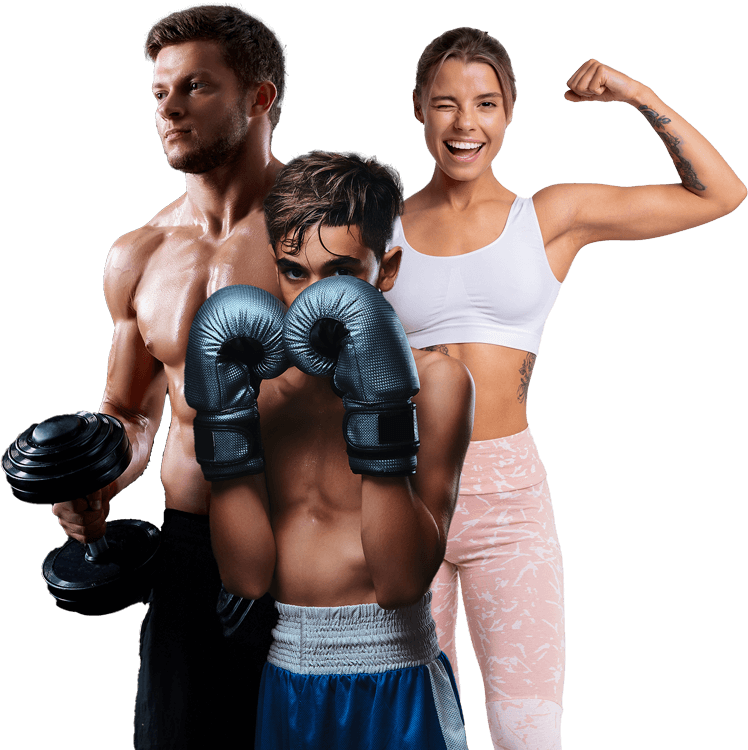 Kämpferin von Freefight-Fitness in Kampfstellung