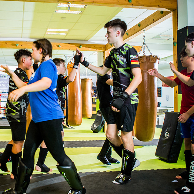 Kickboxen jugendliche med